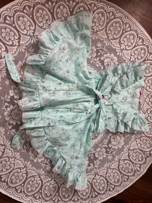 4T OOAK vintage Dimity Pinny